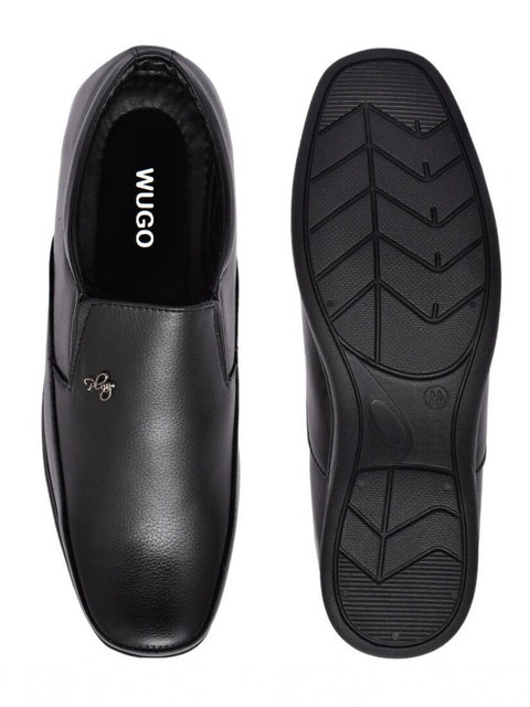 Generic Men's Faux Leather Formal Shoes (Black)