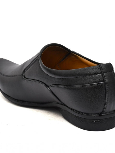 Generic Men's Faux Leather Formal Shoes (Black)