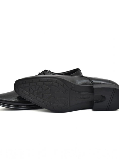 Generic Men's Faux Leather Formal Shoes (Black)