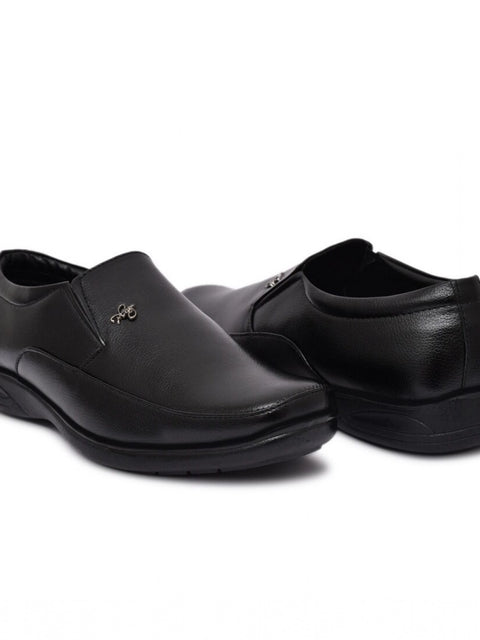 Generic Men's Faux Leather Formal Shoes (Black)