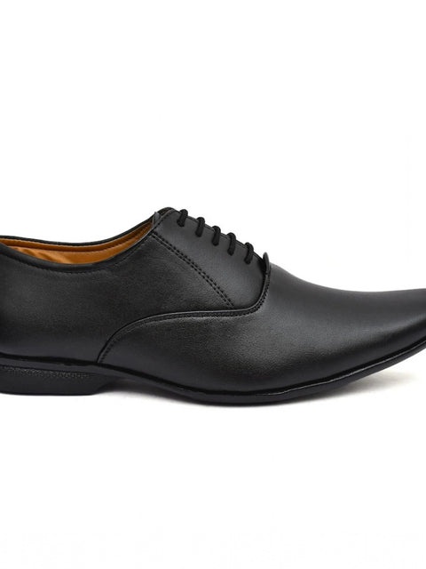 Generic Men's Faux Leather Formal Shoes (Black)