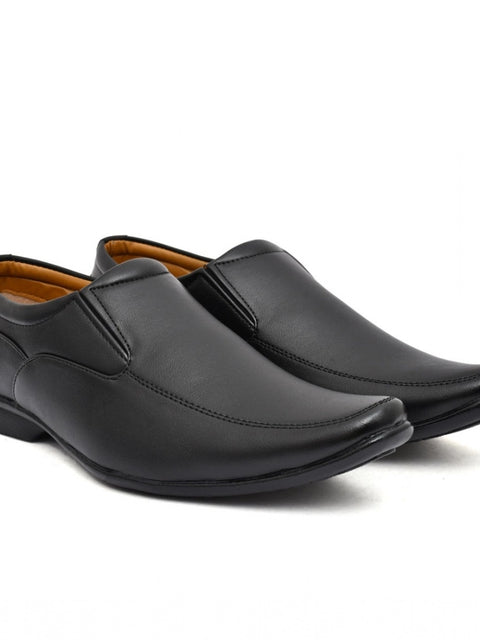 Generic Men's Faux Leather Formal Shoes (Black)