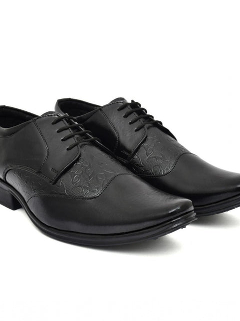 Generic Men's Faux Leather Formal Shoes (Black)