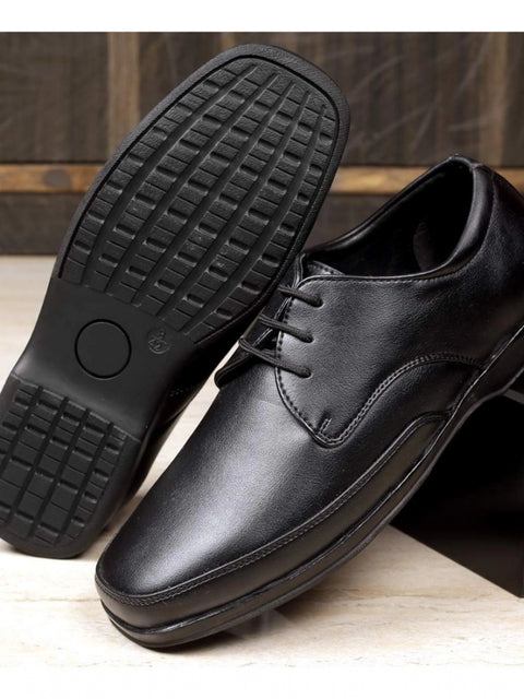 Generic Men's Faux Leather Formal Shoes (Black)