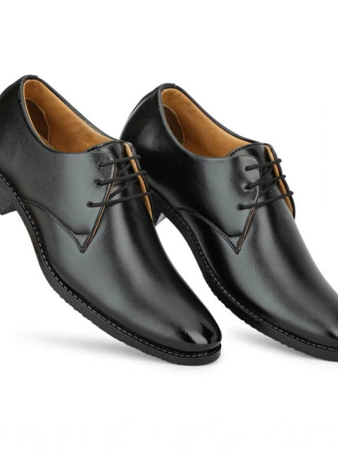 Generic Men's Faux Leather Formal Shoes (Black)