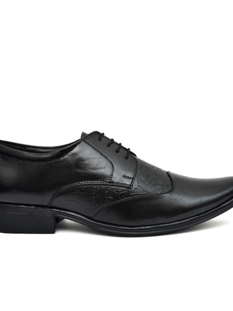 Generic Men's Faux Leather Formal Shoes (Black)