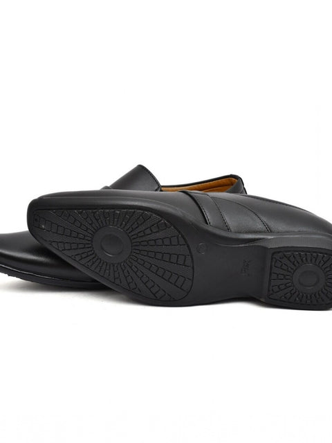 Generic Men's Faux Leather Formal Shoes (Black)