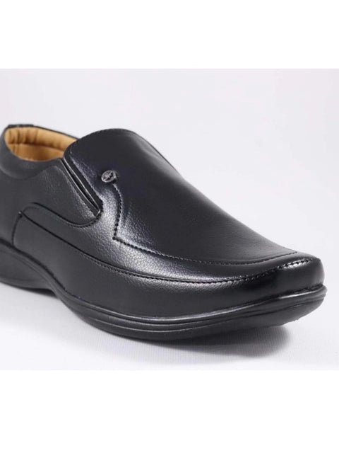 Generic Men's Faux Leather Formal Shoes (Black)
