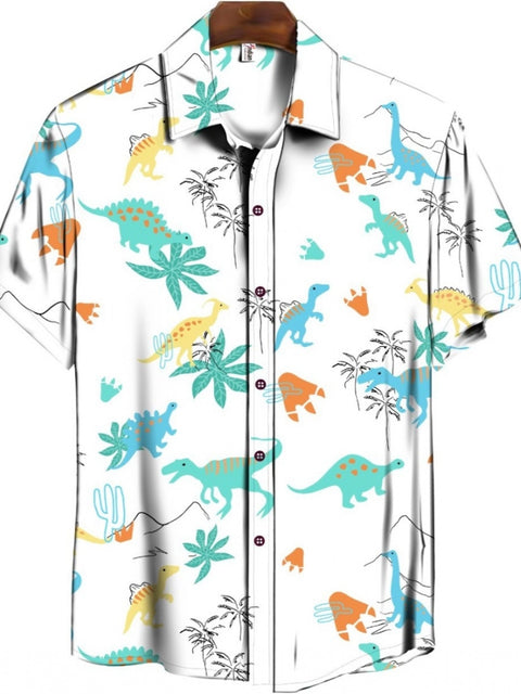 Generic Men's Casual Floral Printed Cotton Blend Unstitched Shirt Fabric 1.6 Mtrs (Sky Blue)