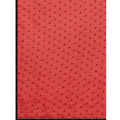 Generic Women's Silk Blend Embellished Saree With Unstitched Blouse 5.5Mtr (Red)