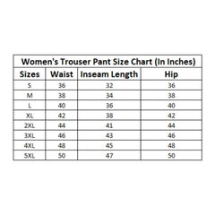 Generic Women's Casual Solid Cotton Slub Trouser Pant (Rama Blue)
