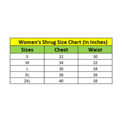 Generic Women's Denim Pleated 3-4th Sleeves Shrug (Blue)