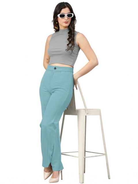 Generic Women's Polyester Cow Pattern Pant (Pista)