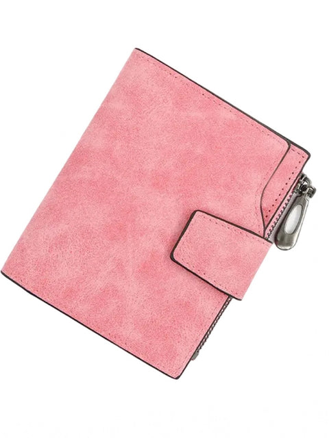 Generic Women's Vegan Leather Small Zipper Wallet (RoseGlod)