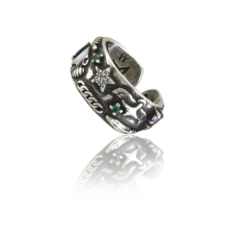 Stainless Steel Imported High-Quality Office Wear Freesize Ring (Silver Plated)