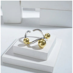 Stainless Steel Stainless Steel Daily Wear Freesize Ring (Silver Plated)