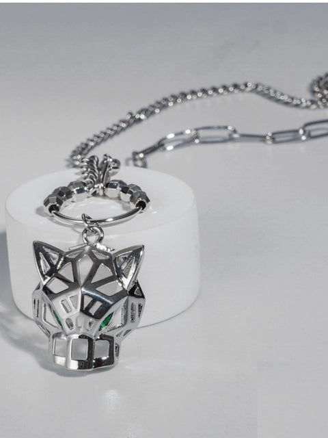 Women's Stainless Steel Imported Gen-z Pendent Chain (Silver Plated)