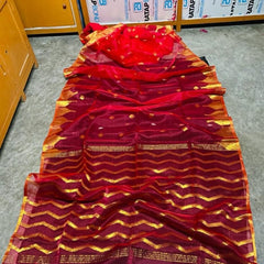 EXCLUSIVE PRIMIUM QUALITY COPAR ZORI SIKUAENS MALL COTTON SAREE