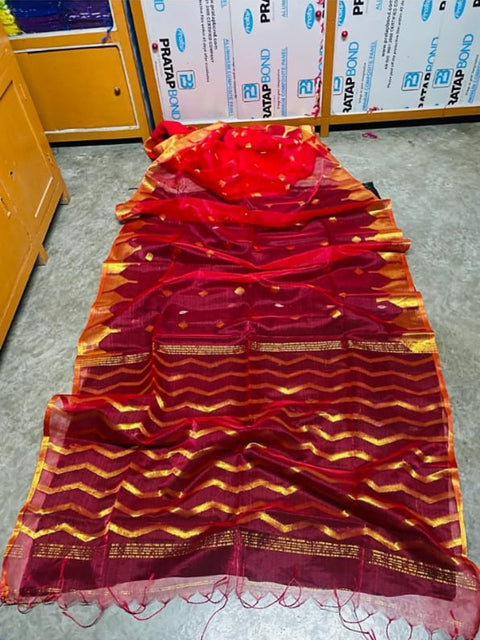EXCLUSIVE PRIMIUM QUALITY ZORI BEKI MOSLINE BENARASHI SAREE