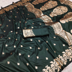 Super soft pure doulton lite weight open border banarasi Silk