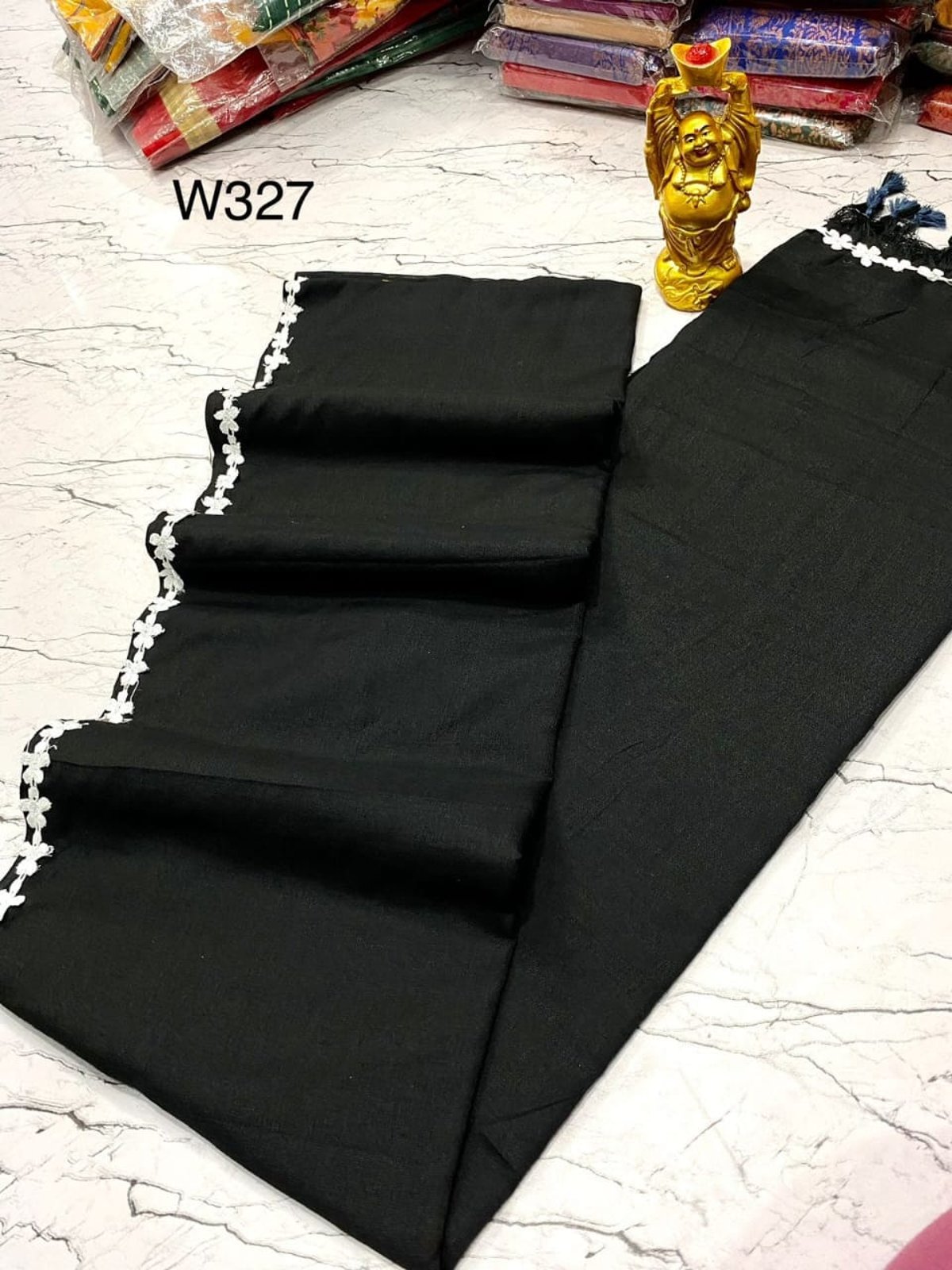 EXCLUSIVE PRIMIUM QUALITY NAYAN TARA LACE COTTON SAREE