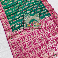 Kota Saree & Cotton Punjabi Matching Couple Combo