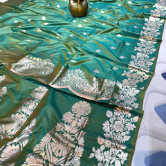 Super soft pure doulton lite weight open border banarasi Silk