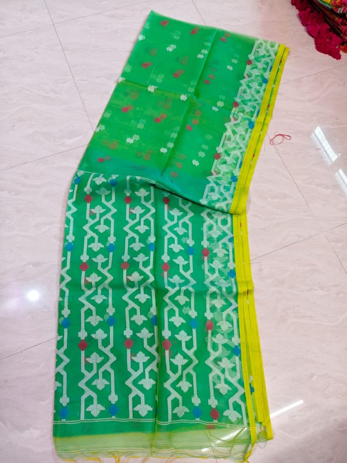 EXCLUSIVE PRIMIUM QUALITY MINA MOSLINE BENARASHI SAREE