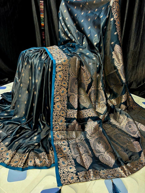 Super soft pure doulton lite weight open border banarasi Silk
