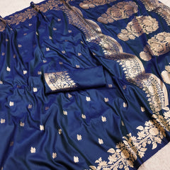 Super soft pure doulton lite weight open border banarasi Silk