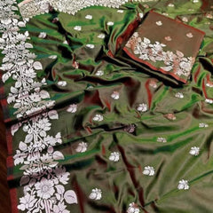 Super soft pure doulton lite weight open border banarasi Silk