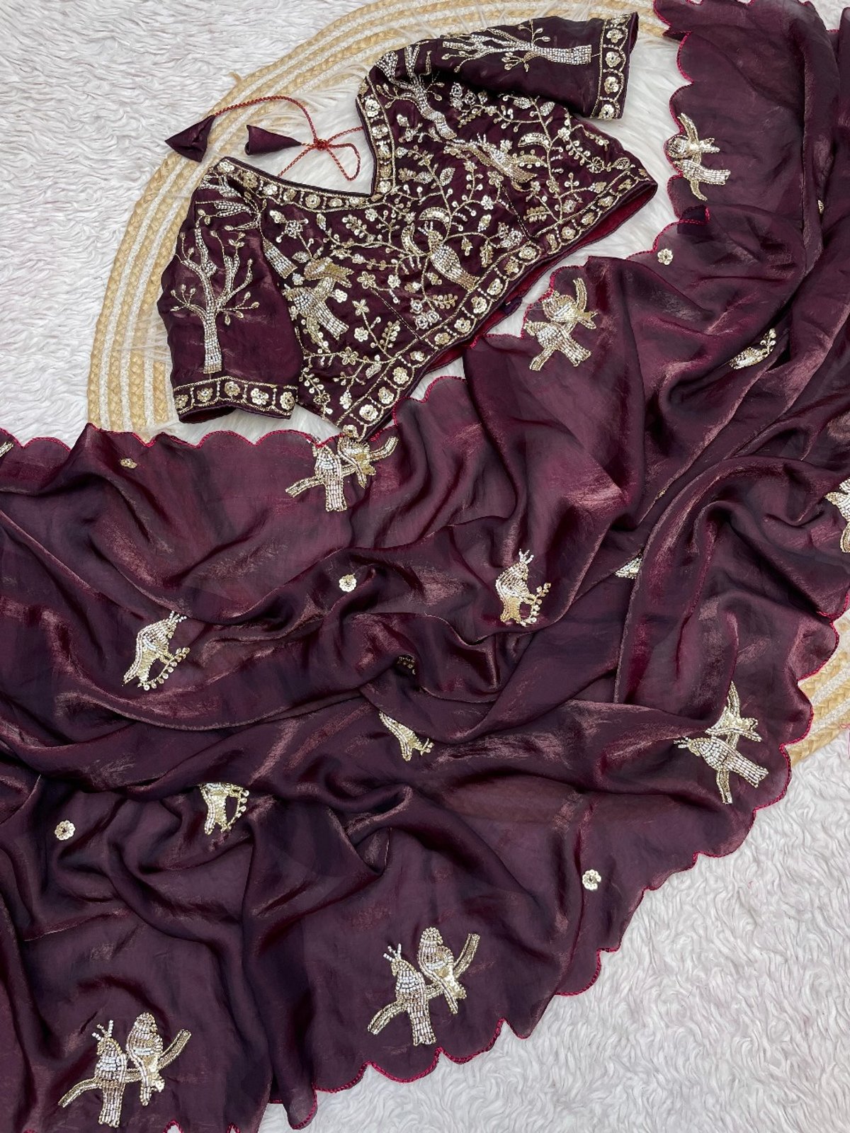 Pure Triple Tone Butter Finish Fandy Jimichu Silk