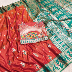 Premium Quality Pure Triple Tone Bishnupuri Swarnachuri Silk