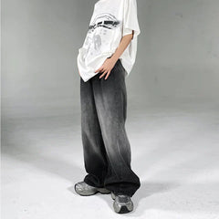 Black Shaded Baggy Fit Jeans