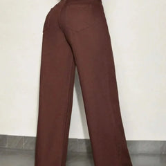 Brown Wide Jeans