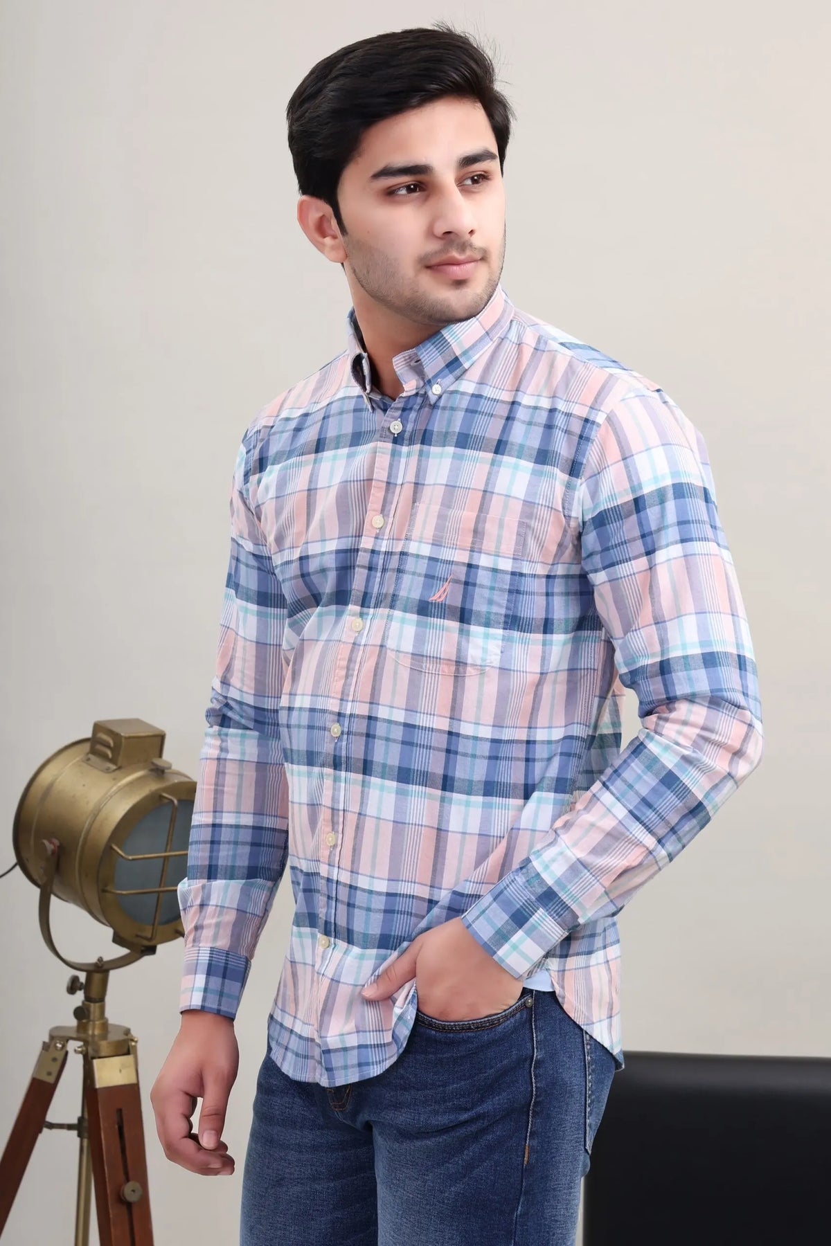 Checked Cotton Shirt
