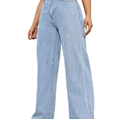 Ice Blue Wide Jeans