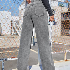 Light Gray Wide Jeans