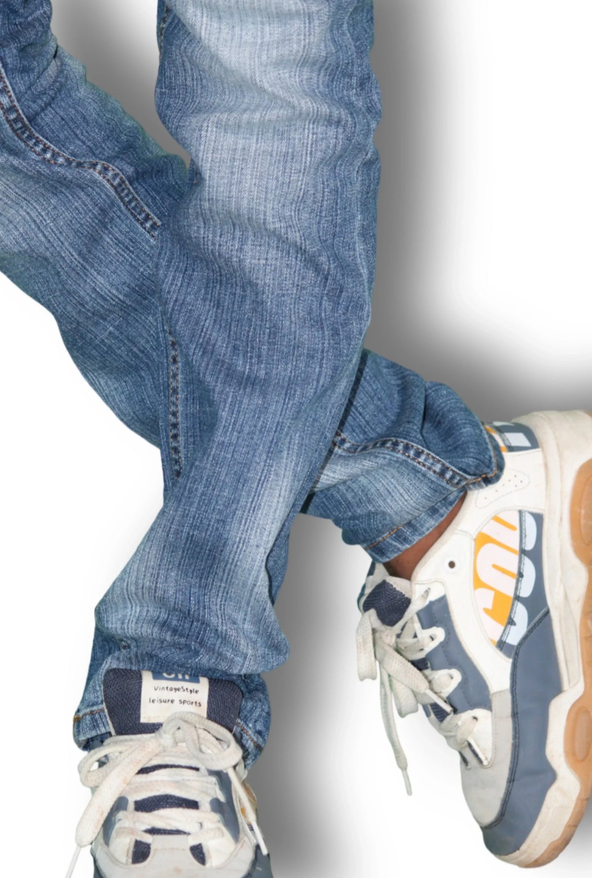 Lined Light Whiskers Jeans