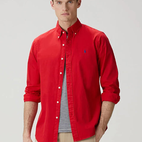 Men Red Shirt