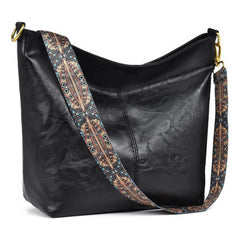 Generic Women's PU Leather Zipper Handbag (Black)