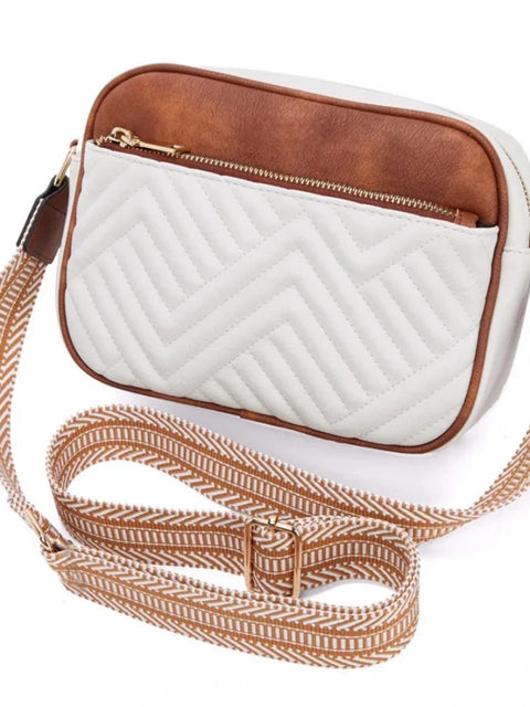 Generic Women's PU Leather Zipper Sling Bag