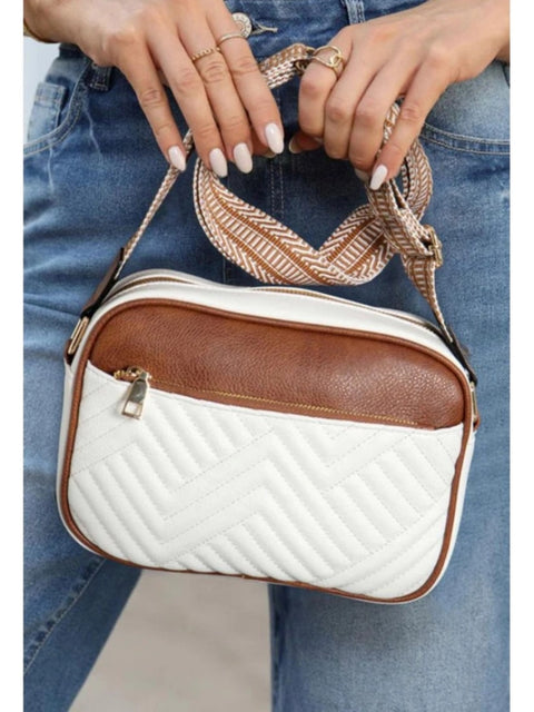 Generic Women's PU Leather Zipper Sling Bag