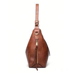 Generic Women's PU Leather Zipper Handbag