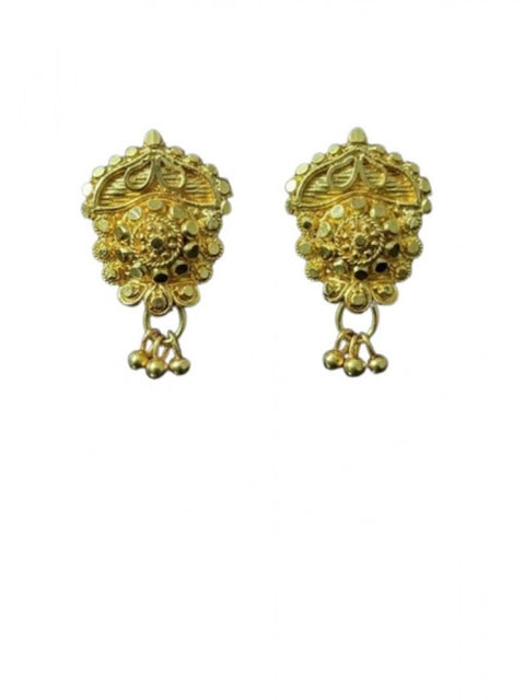 Women's Pack of_2 Brass Gold-Plated Earrings (Gold)