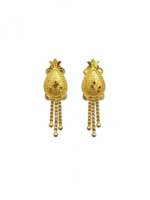 Women's Pack of_2 Brass Gold-Plated Earrings (Gold)
