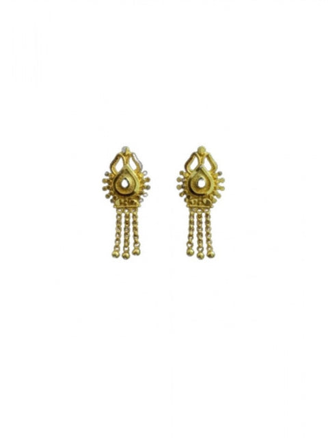 Women's Pack of_2 Brass Gold-Plated Earrings (Gold)