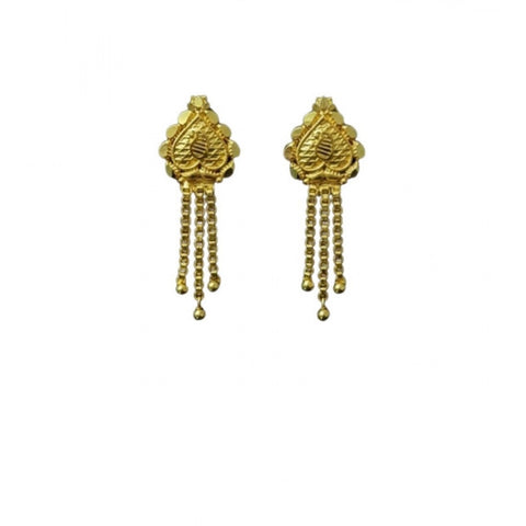 Women's Pack of_2 Brass Gold-Plated Earrings (Gold)