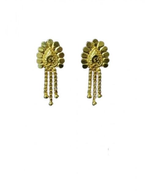 Women's Pack of_2 Brass Gold-Plated Earrings (Gold)