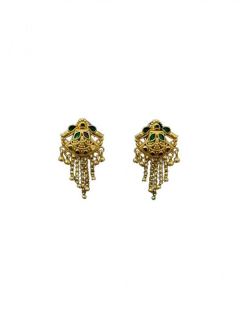 Women's Pack of_2 Brass Gold-Plated Earrings (Gold)